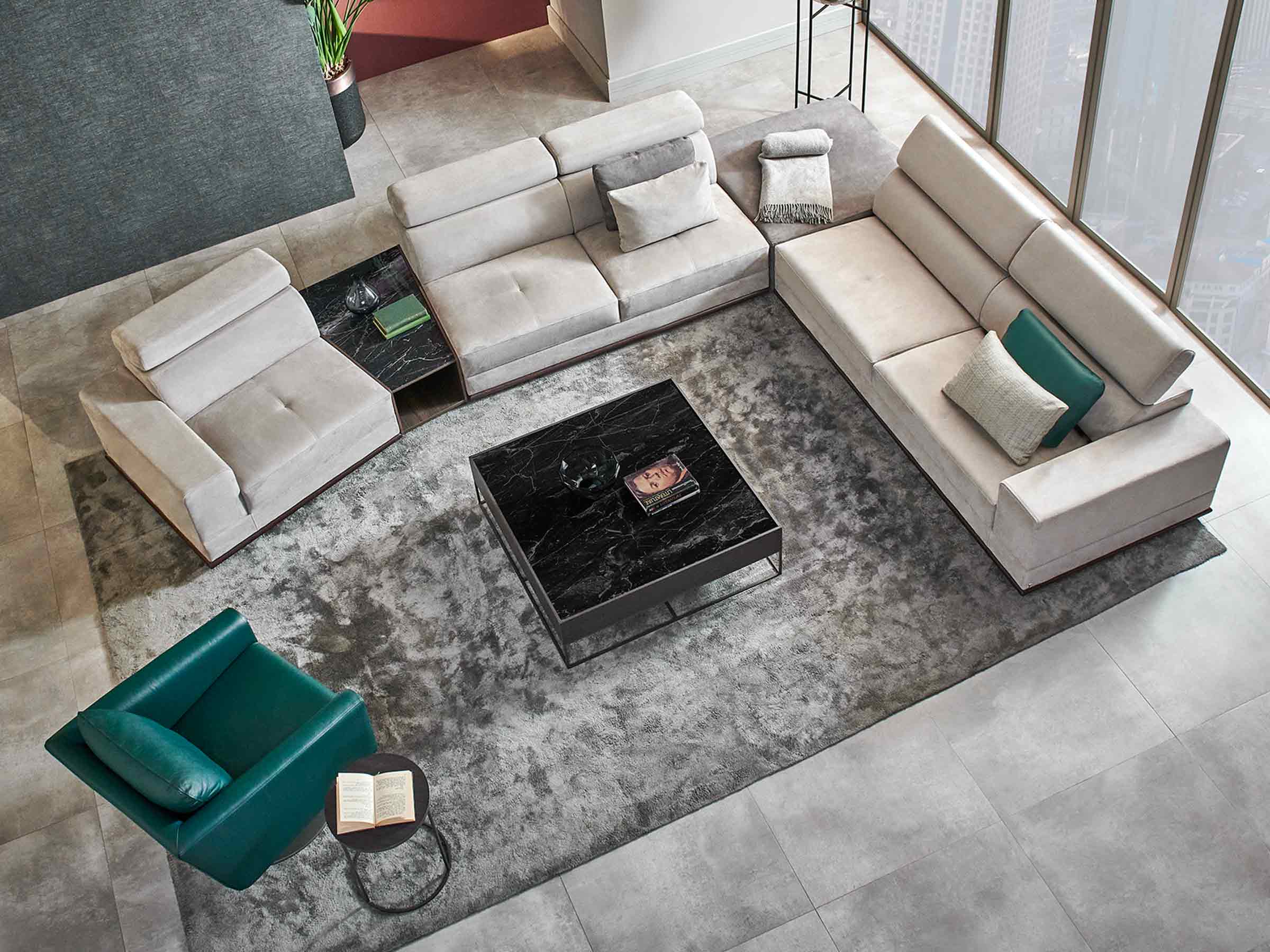 Met Corner Sofa With Integrated Table