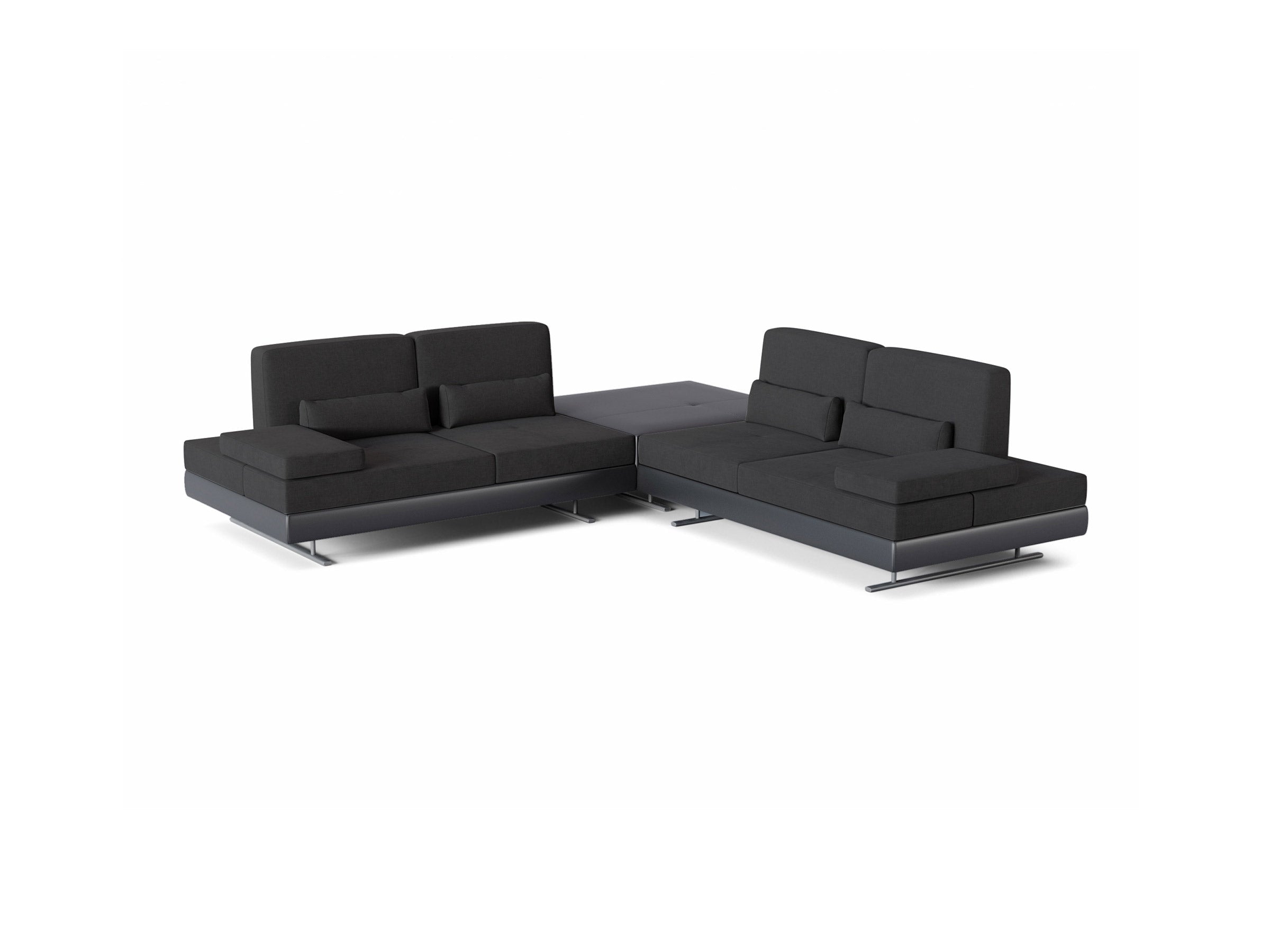 Mony Corner Sofa with Pouf - Lazzoni™