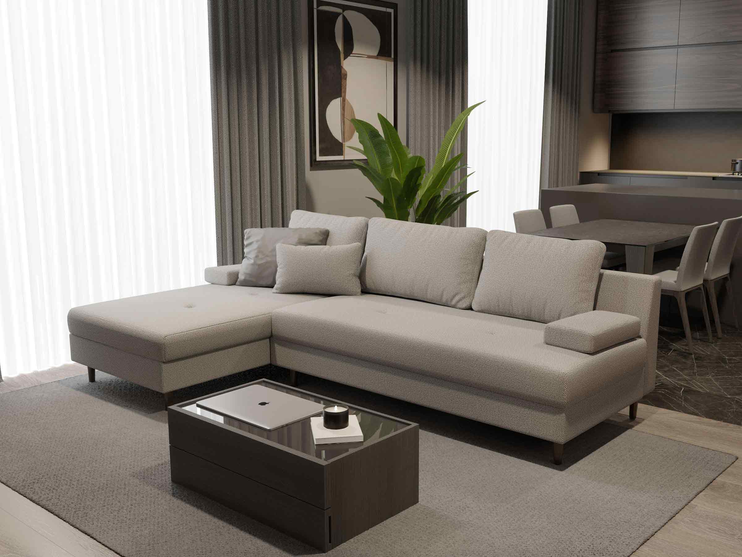 Kema Yataklı Köşe Koltuk