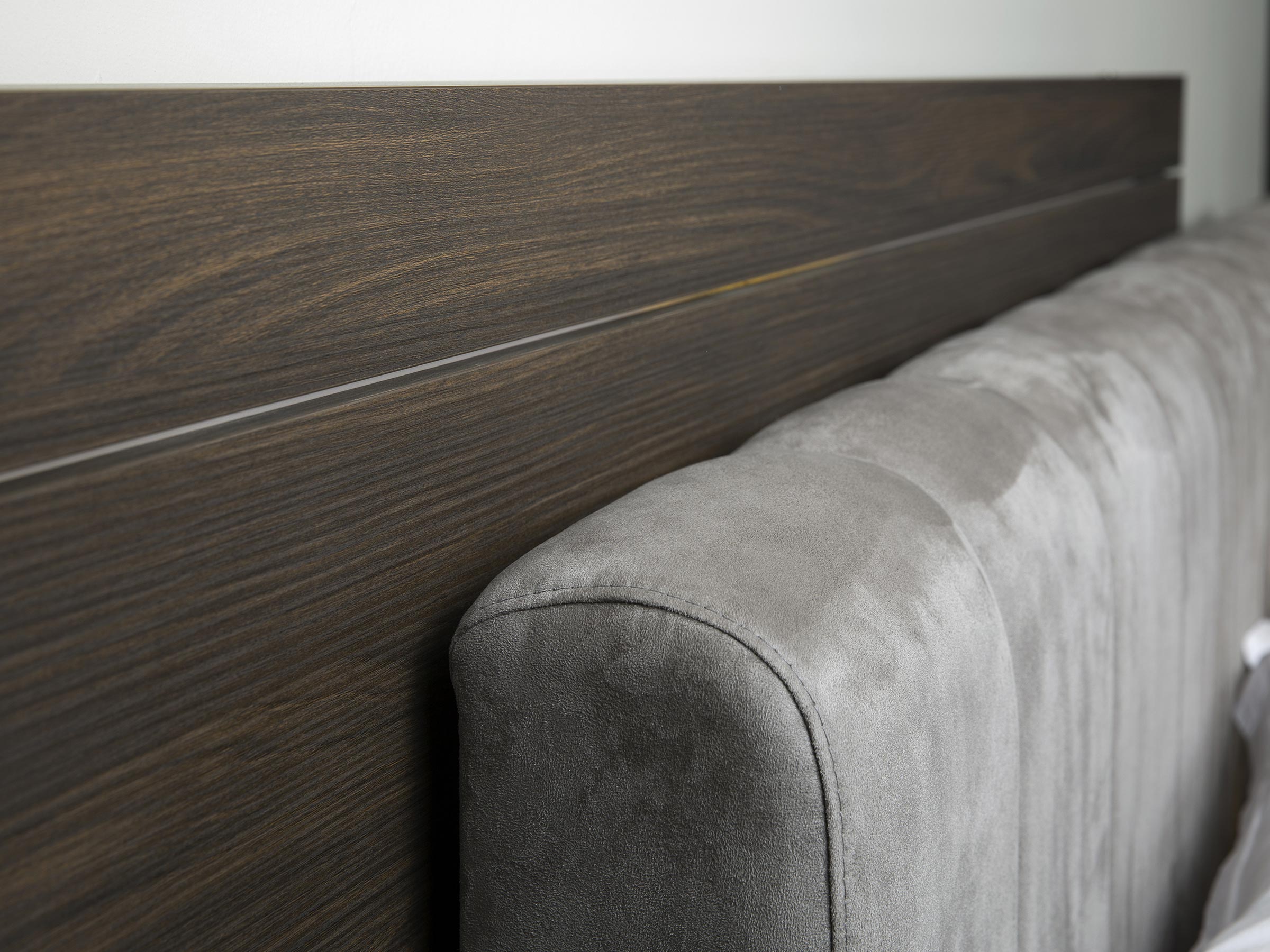Double Storage Bed Sliced Headboard