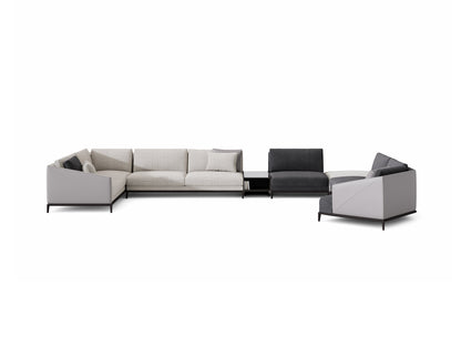 Ikon Corner Sofa With Wood Leg
