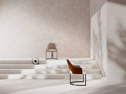 Silla con patas de metal Tolina